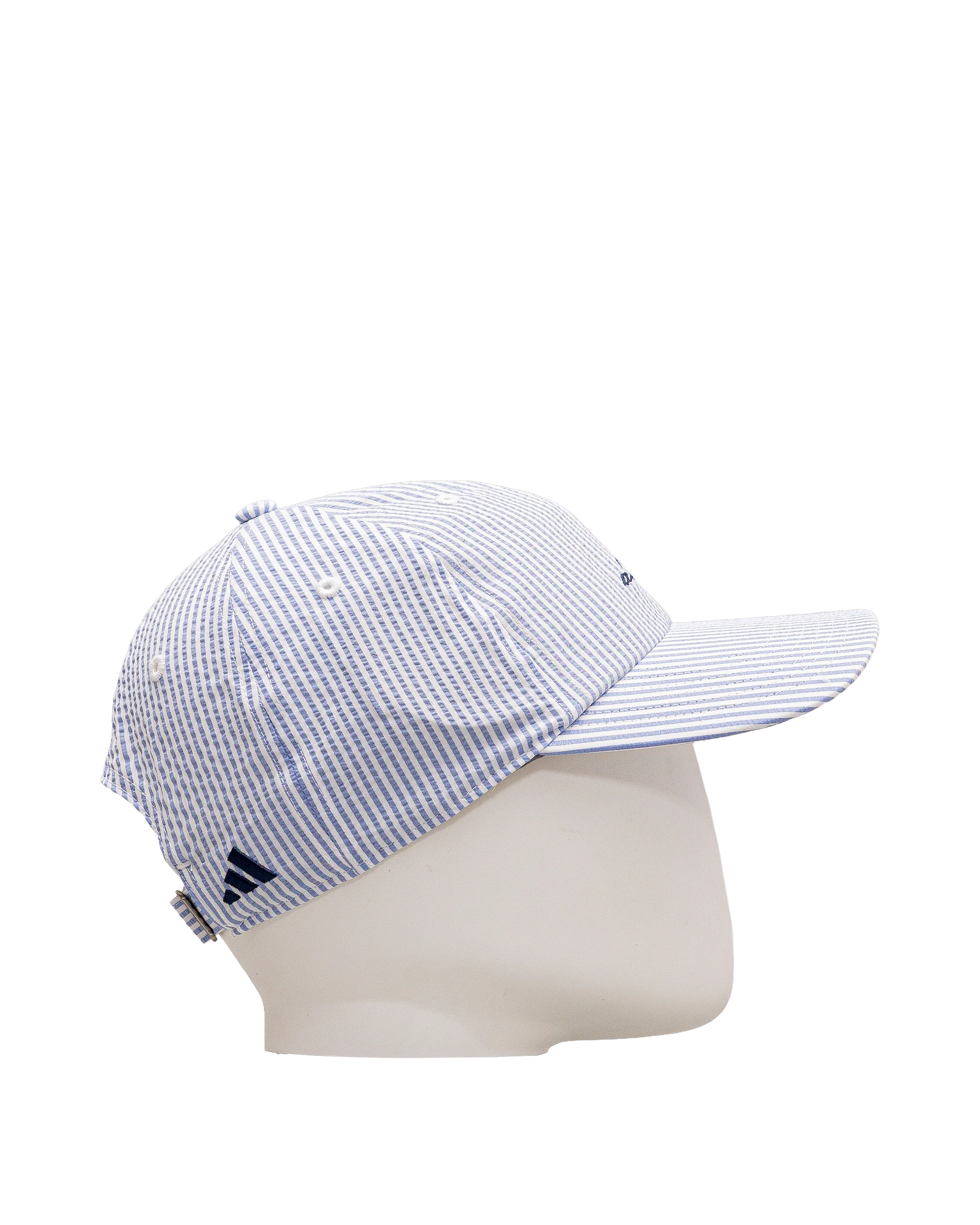 Seersucker fashion hat - Bleu - #91C-08 - Image 3
