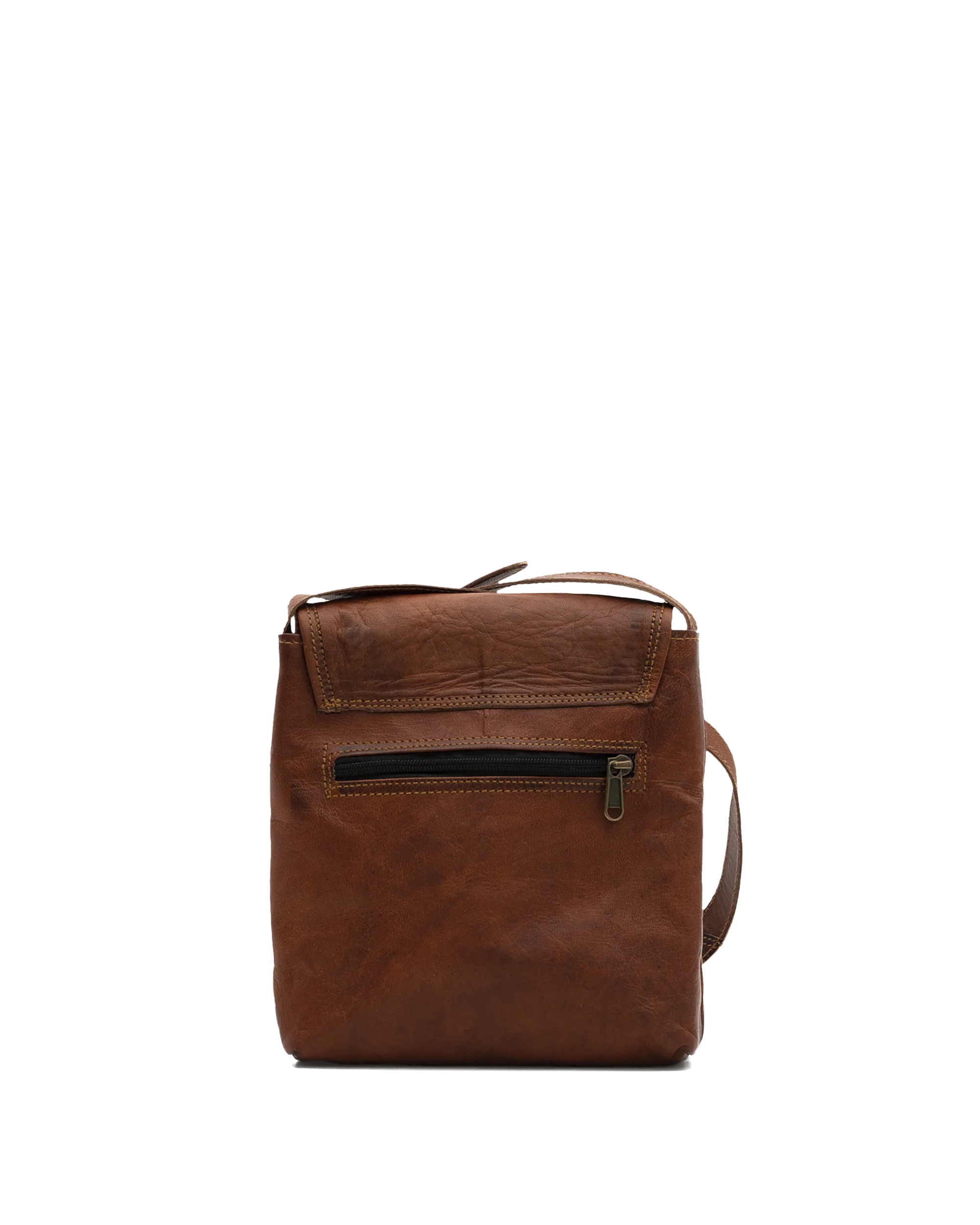 Petit sac en cuir - Tan - #90O-19 - Image 3