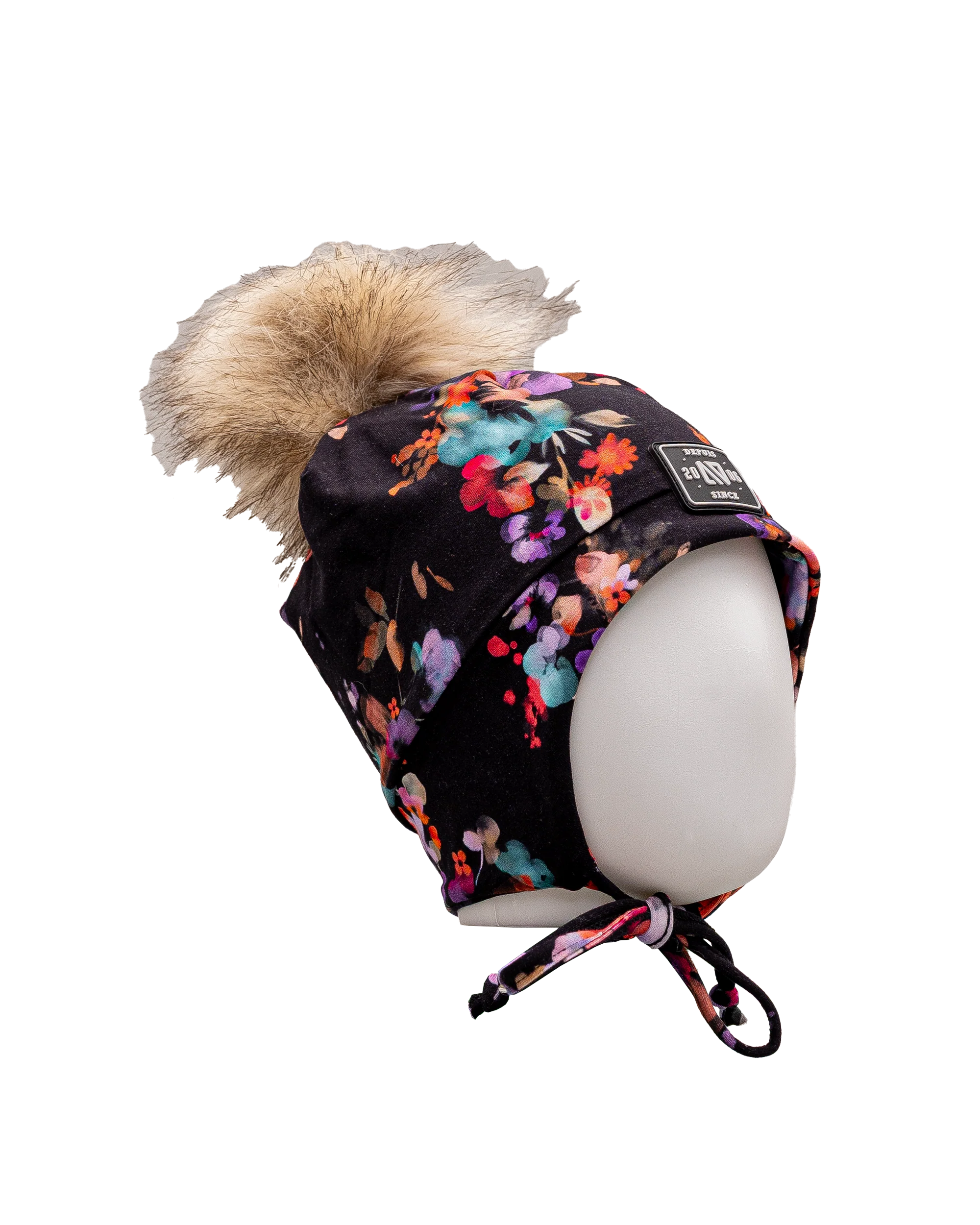 Tuque pompom jersey 2 6y - Fleur - #97D-205