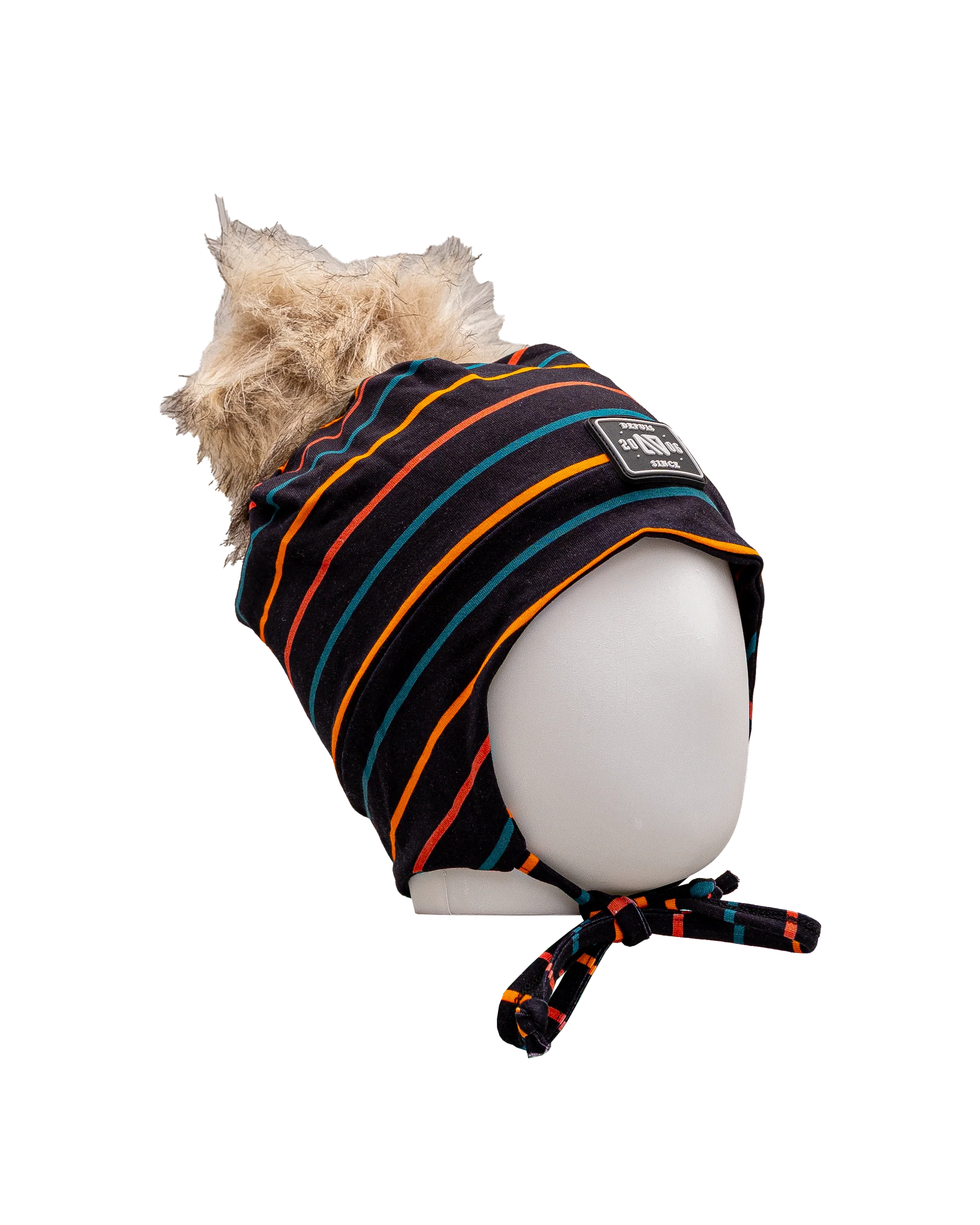 Tuque pompom jersey 2 6y  - Noir multi - #97D-205