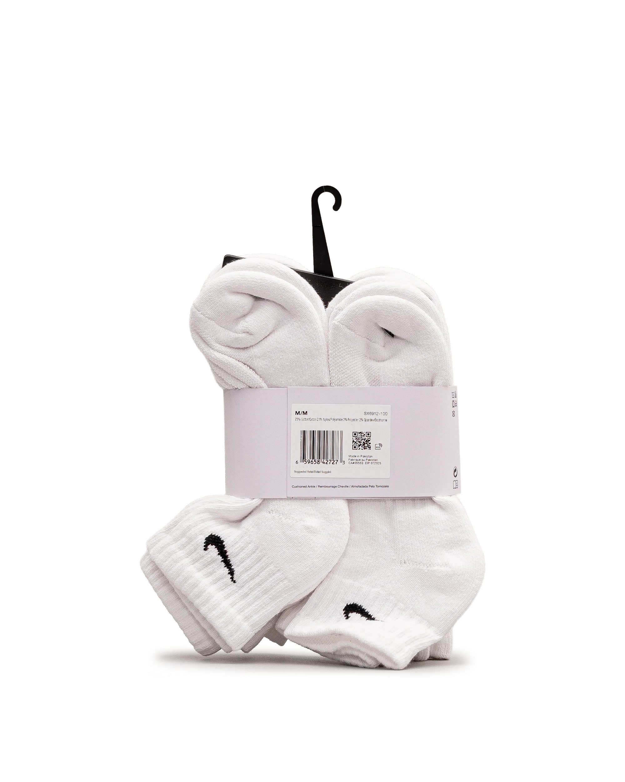 Socquettes rembourées 6pk - Blanc - #97B-34 - Image 3