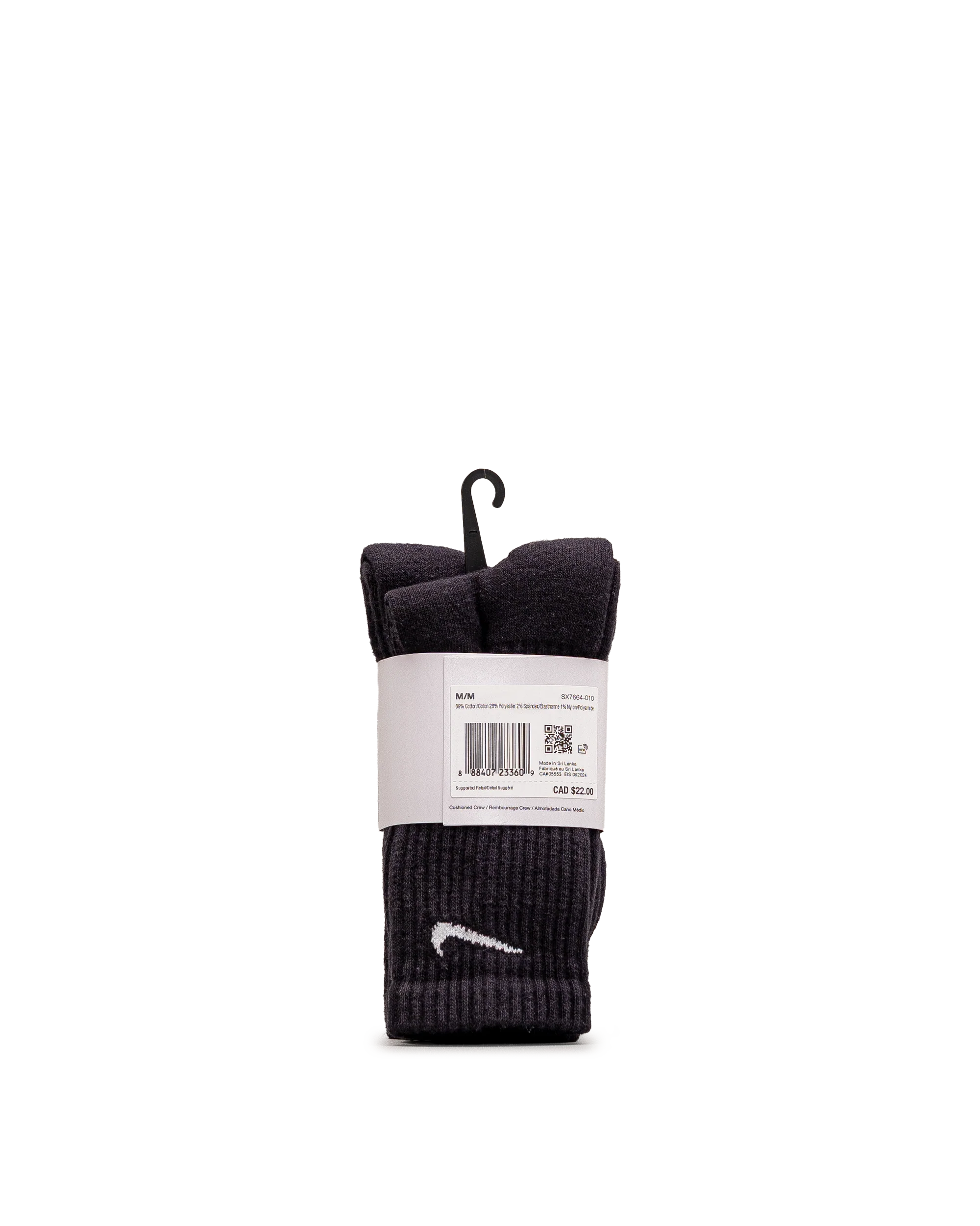 Training crew socks 3pk - Noir - #98B-09 - Image 3