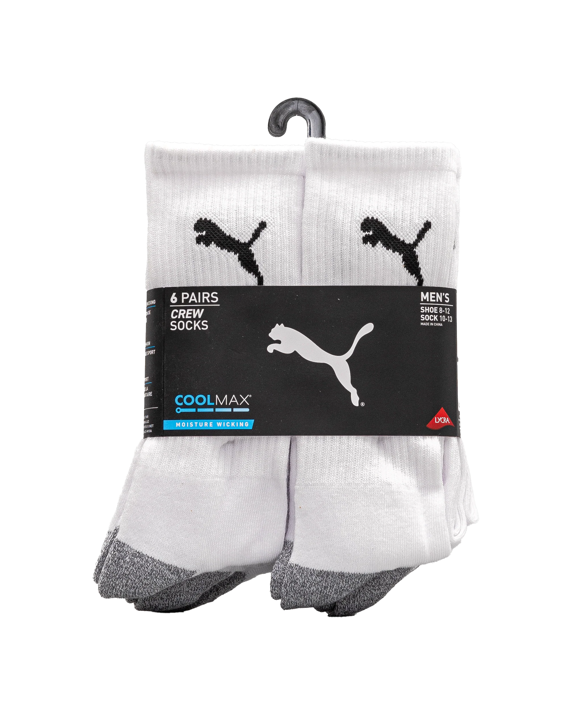 Bas adulte 6pk  - Blanc&noir - #92B-01