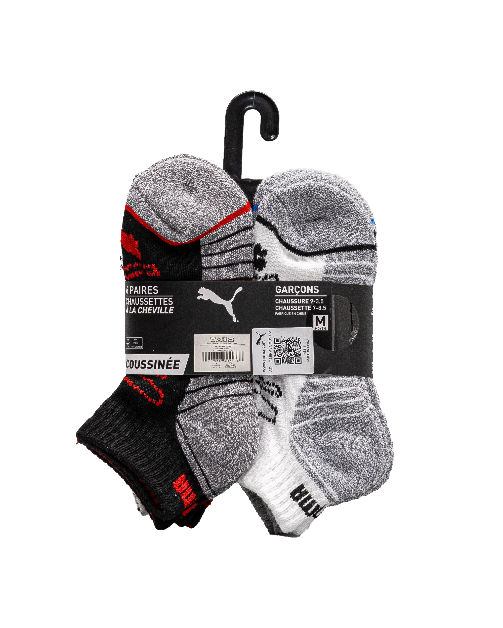 Bas enfant 6pk  - Gris - #97B-01