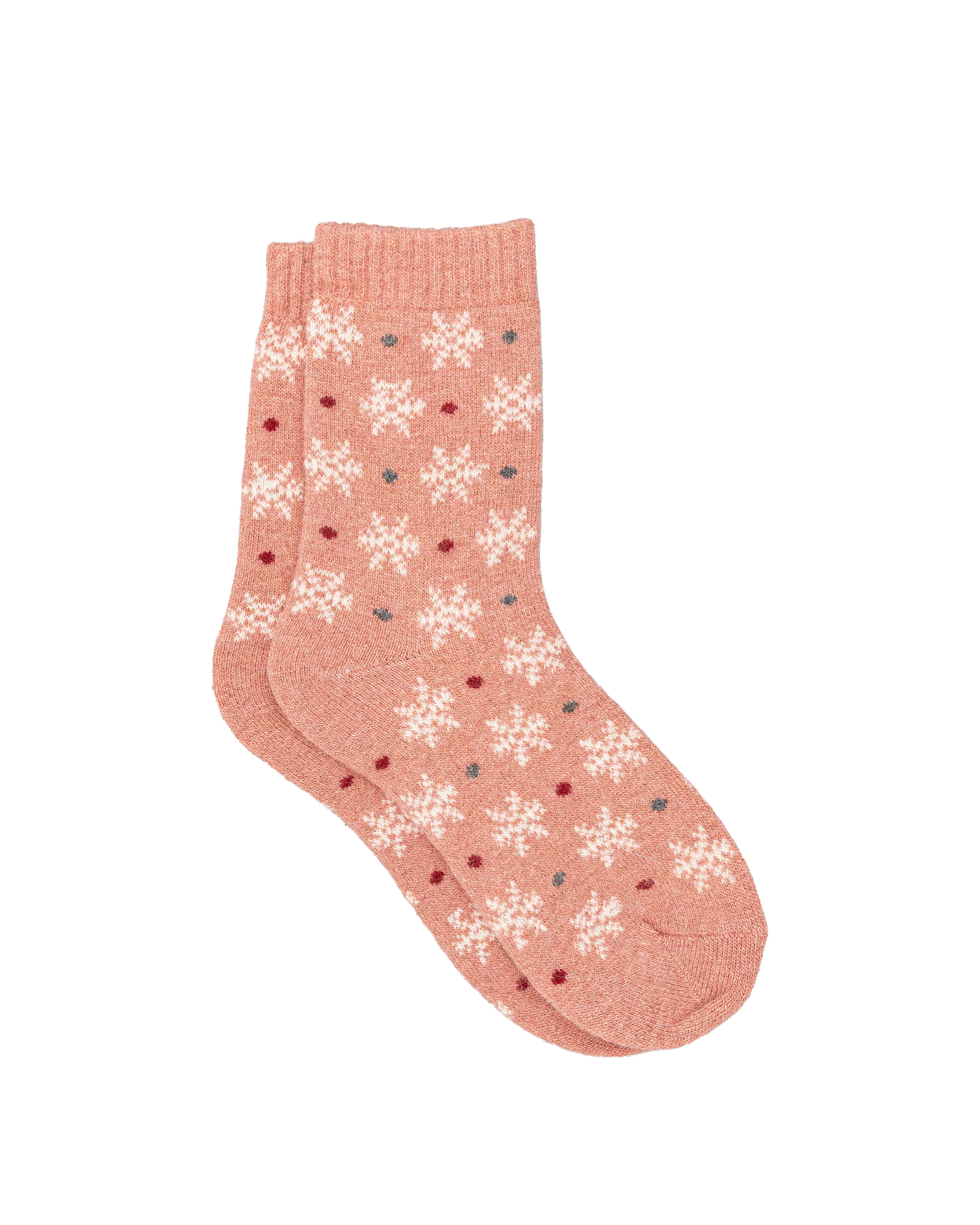 Bas femme 30% laine - Rose - #91B-18
