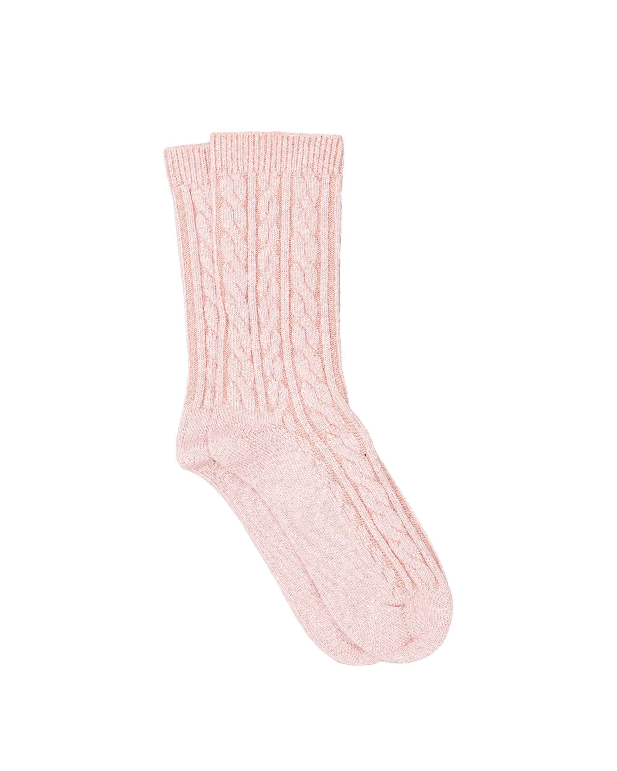 Bas femme 40% laine - Rose pale - #91B-20
