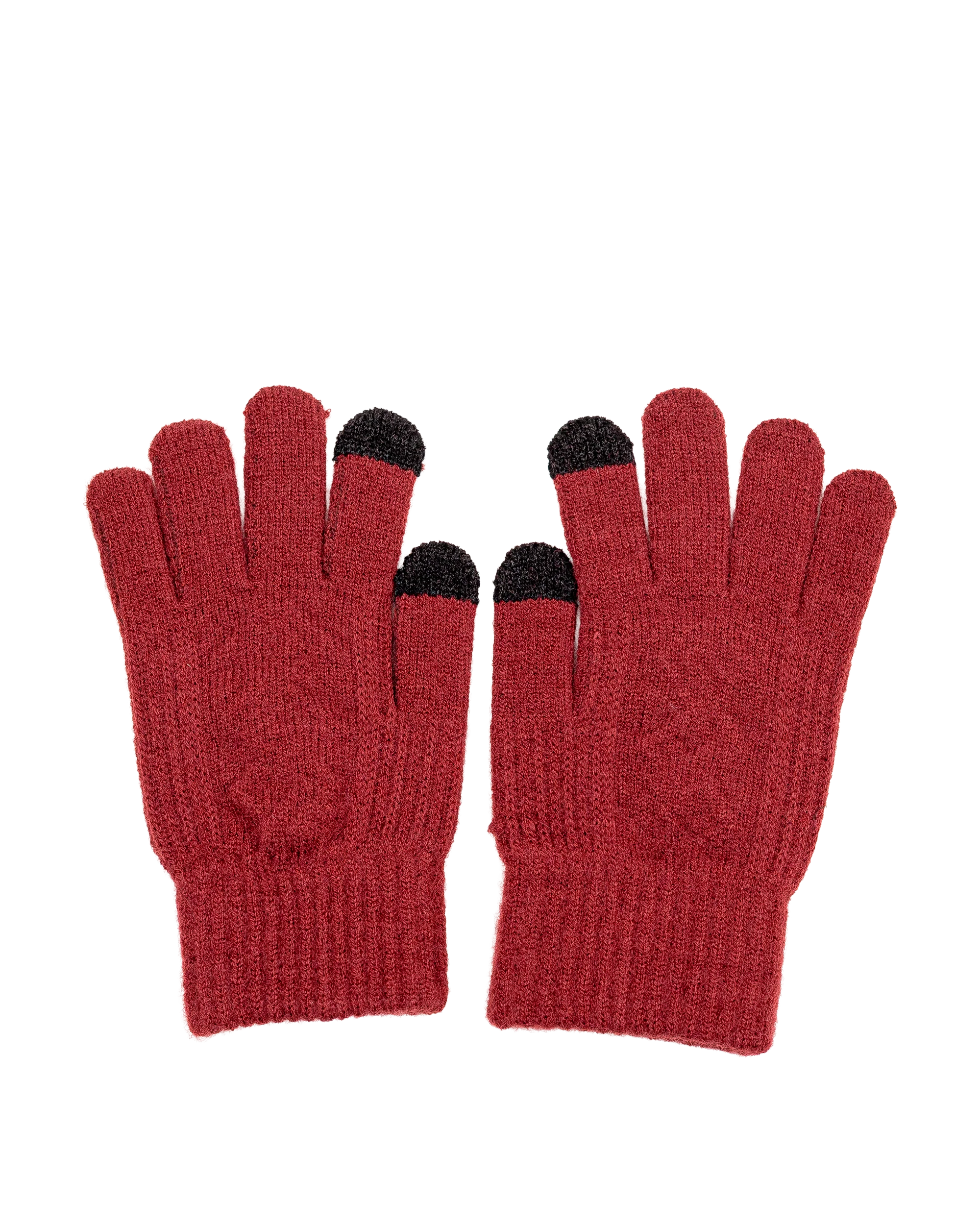 Gant en tricot  - Bordeau - #91G-02