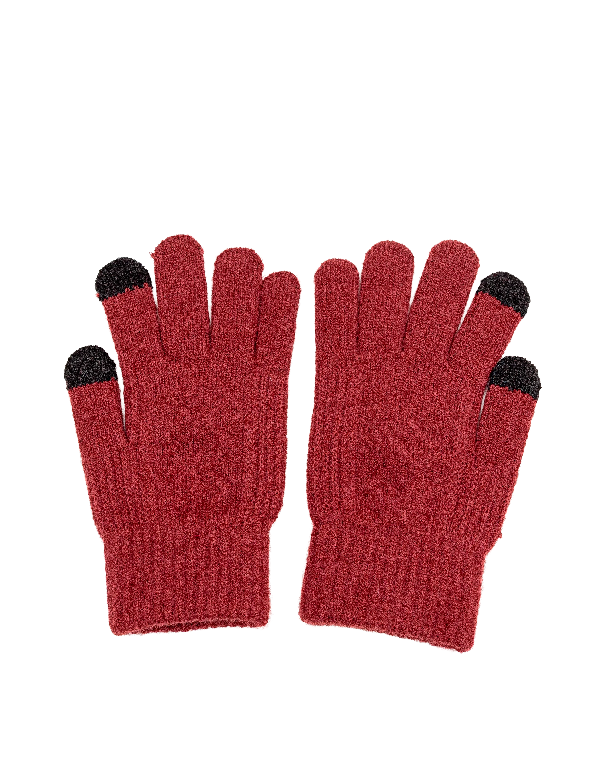 Gant en tricot - Bordeau - #91G-02 - Image 2