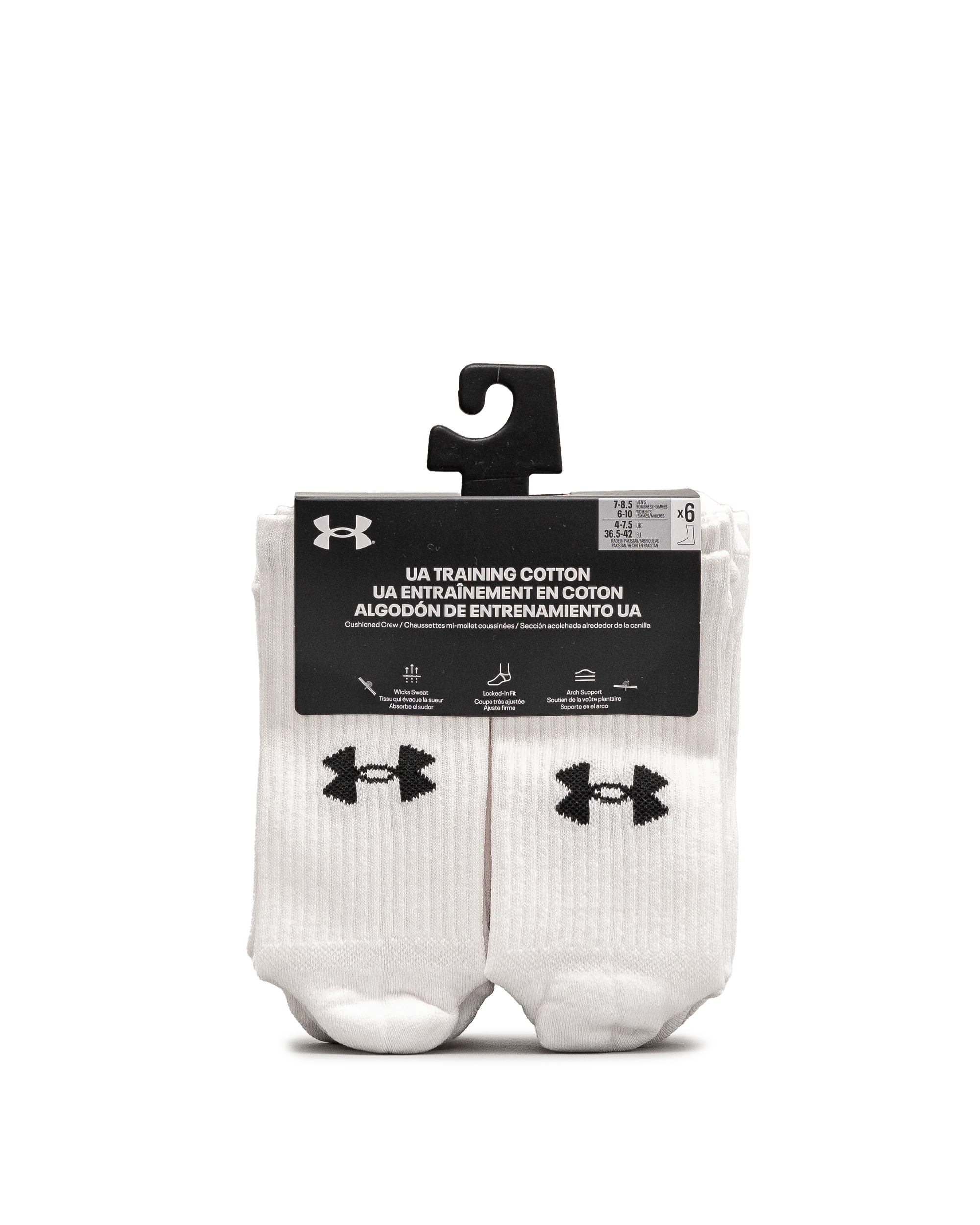 Unisex 6pk crew - Blanc - #98B-14