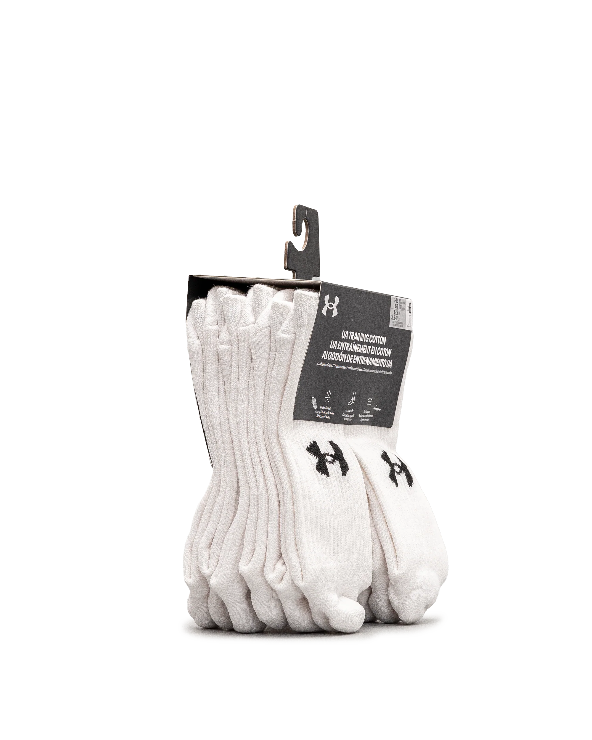 Unisex 6pk crew - Blanc - #98B-14 - Image 2